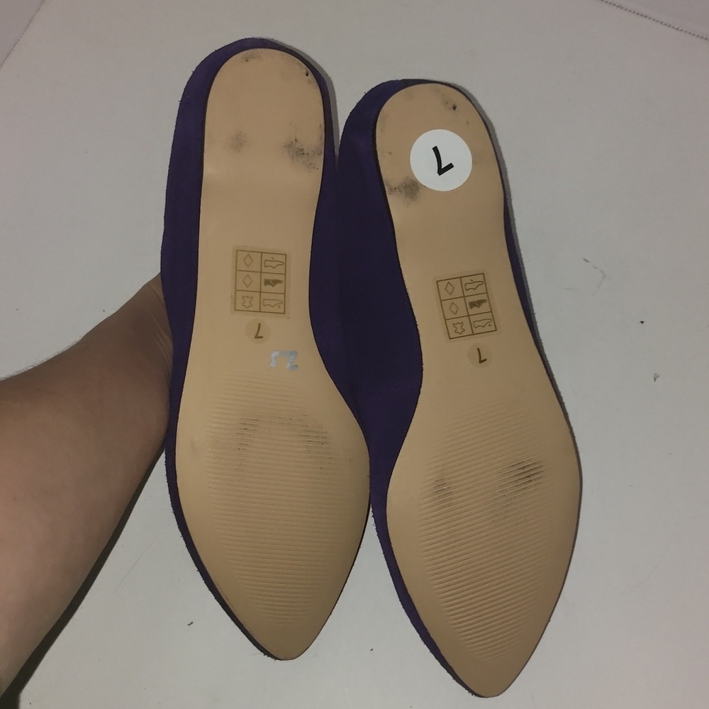 DV by Dolce Vita Purple Suede Lake Flats Size 10 - Picture 5 of 10